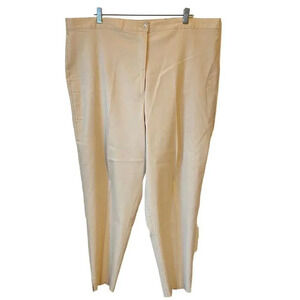S.C. & Co. Women Stretch Dress Pants Made in Canada Plus Size 22 Beige